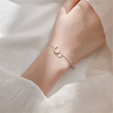 Simpel-pulsera de plata de ley 925 con forma de luna y estrella, joyería para fiesta, SL390 2024 - compra barato