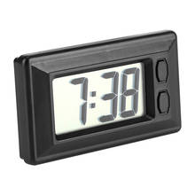 Mesa digital lcd para painel do carro, relógio eletrônico ultrafino com visor para calendário, tempo e data 2024 - compre barato