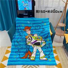 Cute Buzz Lightyear Comfortable Flannel Fleece Blanket Kids Toy Story Woody Blanket Throw on Sofa Bed Plane Travel 150x200cm 2024 - buy cheap