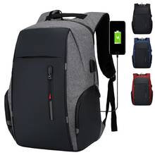 Waterproof Schoolbags Business 15.6 16 17 Inch Laptop Backpack  USB Notebook School Bags Men Anti Theft School Backpack mochila 2024 - buy cheap