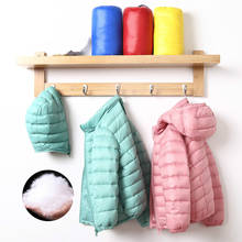 3-5-15 Years Children's Clothing Jackets Plus Velvet Detachable Hats Boys Girls Kids Down Jacket Boy Winter Coat with Hood 2024 - buy cheap