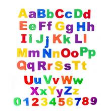 26Pcs Lower/Upper Case Alphabet Letters Number Fridge Magnet Kid Learning Toy 2024 - buy cheap