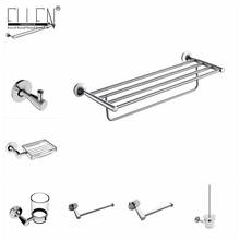 Vidric Wall Mounted Chrome Bathroom Accessories Set Towel Holder Toilet Paper Holder Soap Basket Robe Hook Towel Shelf EL7200 2024 - buy cheap