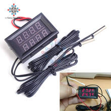 diymore 0.56" Dual LED Digital Thermometer Thermostat Temperature Tester -20 -100℃ with Dual Waterproof NTC Metal Sensor Probe 2024 - buy cheap