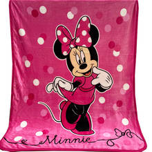Cobertor de desenho animado para crianças e bebês, cobertor disney rosa minnie mouse, espessamento duplo, super confortável, capa de sofá, cama, carro, crianças 2024 - compre barato
