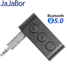 Jajabor-kit receptor automotivo, bluetooth 5.0, adaptador aux, entrada 3.5mm, reprodutor de música, mp3, com microfone, suporte para mãos livres, reprodução de cartão tf 2024 - compre barato