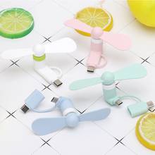 2in1 Type C Micro USB Mini Fan Cooler for Samsung Xiaomi Huawei HTC Cell Phone 10166 2024 - buy cheap