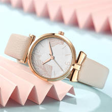 Новые модные женские часы с кожаным ремешком, элегантные женские часы, женские кварцевые повседневные наручные часы, Relogio Feminino 2024 - купить недорого