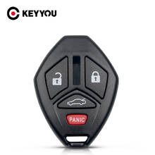 KEYYOU 3+1 4 Buttons Remote Key Shell No Blade Case Fob Car Style For Mitsubishi Galant Eclipse Lancer Outlander Endeavor Mirage 2024 - buy cheap