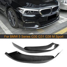 5 Series Carbon Fiber Front Bumper Splitters for BMW G30 G31 G38 520i 530i 540i M Sport 17-19 Front Winglets Lip Splitters FRP 2024 - buy cheap