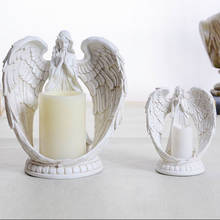 [Новый] Ангел молитва электронный подсвечник свадебный подарок европейский домашний декор декоративный волшебный сад смоляная фея 2024 - купить недорого