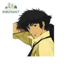 EARLFAMILY 13 см x 10,9 см для верховой езды из Bebop Водонепроницаемый наклейка мотоциклетный шлем устойчивые к появлению царапин окна аниме автомобиль наклейки 2024 - купить недорого