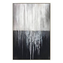 Modern Abstract Hand Painted Canvas oil Painting black white grey Wall Art Picture Home Decoration for Living Room wall paper 2024 - buy cheap