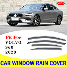 FOR Volvo S60 2020 window visor car rain shield deflectors awning trim cover exterior car-styling accessories parts 2024 - buy cheap