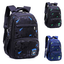 Mochila escolar infantil de nylon, mochila para meninos, bolsa de viagem de grande capacidade para livros, para estudantes e adolescentes