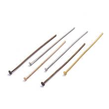 200pcs/lot Flat Head Pins 20 25 30 35 40 45 50 mm Eye Pins Headpins Needles DIY Jewelry Making Findings Supplies 2024 - buy cheap