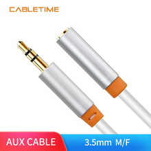Cabletime 3.5 mm Jack Aux Extension Cable Headphone Audio Cable Male to Female for iPhone 6 6s Xiaomi Huawei P20 Amplifier N141 2024 - buy cheap