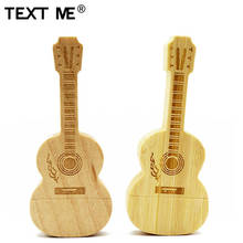TEXT ME Maple wooden Bamboo guitar model USB 2.0 Usb stick  64GB Flash Drive 4GB 8GB 16GB 32GB Pendrive 2024 - buy cheap