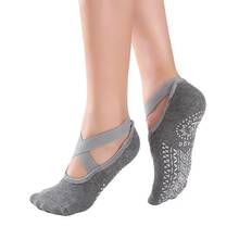 Новые женские носки для йоги, Нескользящие бандажные спортивные носки для девушек, балетные носки, носки для танцев, Тапочки 2024 - купить недорого