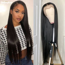 Sedittyhair Straight Lace Front Human Hair Wigs For Women 13X4 Lace Frontal Wig  Long Malaysian Straight Lace Closure Wig 2024 - buy cheap