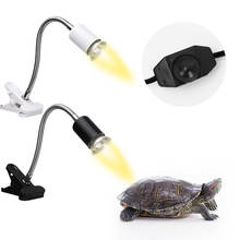 25/50/75W UVA UVB Reptile Heat Lamp, Basking Spot Hanging Lamp with Clip & Switch, Pet Heating Lamp for Turtle Tank Habitat 2024 - buy cheap