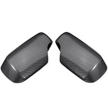 1 Pair Rearview Mirror Covers Carbon Fiber Pattern Caps Replacement For Bmw E46 1998-2005 51168238376 51168238375 2024 - buy cheap