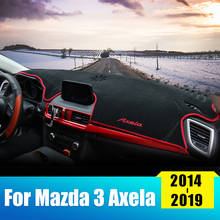 Capa para painel do carro, capa, instrumento, plataforma, tapetes, para mazda 3 bm axela 2014 2015 2016 2017 2018, acessórios 2024 - compre barato