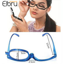 Elbru-Gafas de aumento giratorias para hombre y mujer, lentes de lectura plegables para maquillaje, cosmética General para dioptrías mayores + 1,0 + 4,0 2024 - compra barato