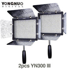 2PCS YONGNUO YN300 III YN-300 III CRI95 3200K-5500K LED Video Light with Barndoor led Panel 2024 - buy cheap