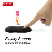 Chyi mousepad ergonômico de pulso, suporte para mouse pad de pulso à prova d'água silicone confortável, acessório de computador portátil deskmat para escritório 2024 - compre barato