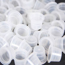 super quality 1000 PCS/Bag Small Size 8mm Plastic Tattoo Ink Cap Cup for Needle Tip Grip Power 2024 - buy cheap