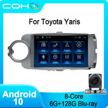 COHO For Toyota Yaris Car Multimedia Player Stereo Player Radio Android 10.0 RAM8G ROM256G Octa Core QLED Sceen 1280*720 2024 - buy cheap