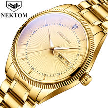 NEKTOM New Watches Men Luxury Brand Chronograph Men Sports Watches Waterproof Full Steel Quartz Men's Watch Relogio Masculino 2024 - buy cheap