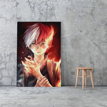 Shoto Todoroki My Hero Academia anime Framed Canvas poster Painting wall Art decor Study Home Decoration Wooden Frame Prints 2024 - buy cheap