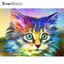 Evershine 5D DIY Full Square Round Diamond Painting Cat Diamond Embroidery Animal Cross Stitch Rhinestones Pictures Home Decor 2024 - buy cheap