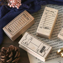 Vintage check list/plan note/ticket stamp DIY wooden rubber stamps for scrapbooking stationery scrapbooking standard stamp 2024 - buy cheap