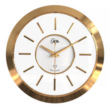 Золотые креативные настенные часы в скандинавском стиле, современный дизайн, роскошный легкий роскошный будильник для гостиной, большой механизм, украшение для дома 2024 - купить недорого