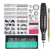 Electric Engraver Mini Engraving Pen Kit Rotoray Tool Kit for Metal Glass Ceramic Jewelry Diy, EU Plug 2024 - buy cheap