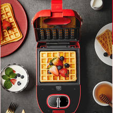Superficie de cocina antiadherente para hacer waffles, mini máquina de desayuno multifuncional lavable, para el hogar, sándwich, donut, pastel, horno 2024 - compra barato