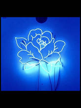 Неоновая вывеска для цветов розы, неоновая стеклянная трубка lampara, коммерческая лампа, рекламный светильник с индивидуальным логотипом, притягивасветильник 2024 - купить недорого