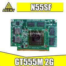 Для For Asus N75S N75SF N55SF N75SL N55SL GT 555M GT555M N12E-GE2-A1 VGA Видеокарта 2 Гб ноутбук 100% тест 2024 - купить недорого