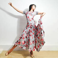 Платье женское для латинских танцев LP548, топ с коротким рукавом и открытой спиной для бальных танцев, Самба, танго, чача, для выступлений 2024 - купить недорого