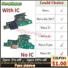 Novaphonpat For Huawei Nova 2i 3i 5i 5Z Pro Lite 2017 Charger Port USB Charging Dock Plug Flex Cable Microphone Mic Board +track 2024 - buy cheap