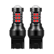 2x LED Stop Light T20 W21W W21/5W WY21W 7440 7443 Bulb T25 3157 3156 P27/7W BAU15S 1156 P21W LED Car Brake Tail Light Red White 2024 - buy cheap
