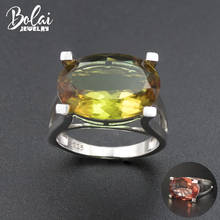 Bolai oval 18*13mm, anel de prata esterlina 925, mudança de cor, nano mulheres, multi-cor, joias finas de pedras preciosas, 11.11 2024 - compre barato