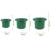 Plant Grow Bag Felt Plant Pots with Handle Plant Grow Container Bag Felt Garden Planter Bag for Potato, Carrot, Tomato 2024 - buy cheap