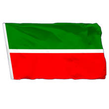 Tatarstan bandeira rússia estado bandeira 150x90cm 100d poliéster 3x5ft latão grommets bandeira personalizada 2024 - compre barato