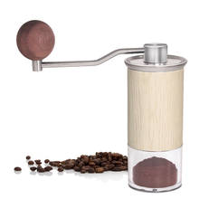 Moedor manual de café de aço inoxidável, portátil, ferramentas para fazer grãos de café, máquina com níveis ajustáveis de moagem, 15g/35g 2024 - compre barato
