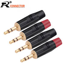 100PCS 3.5MM 3 Poles Stereo Male Plug Gold Plated Soldering 3 Pins 3.5MM Stereo Plug DIY Headphone Jack Wire Connector 2024 - buy cheap