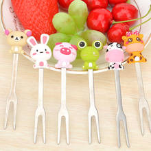 WHYOU Lovely Cartoon Animal Food Fruit Forks Snack Dessert Picks For Kids Accessories Kitchen Utensils 2024 - buy cheap